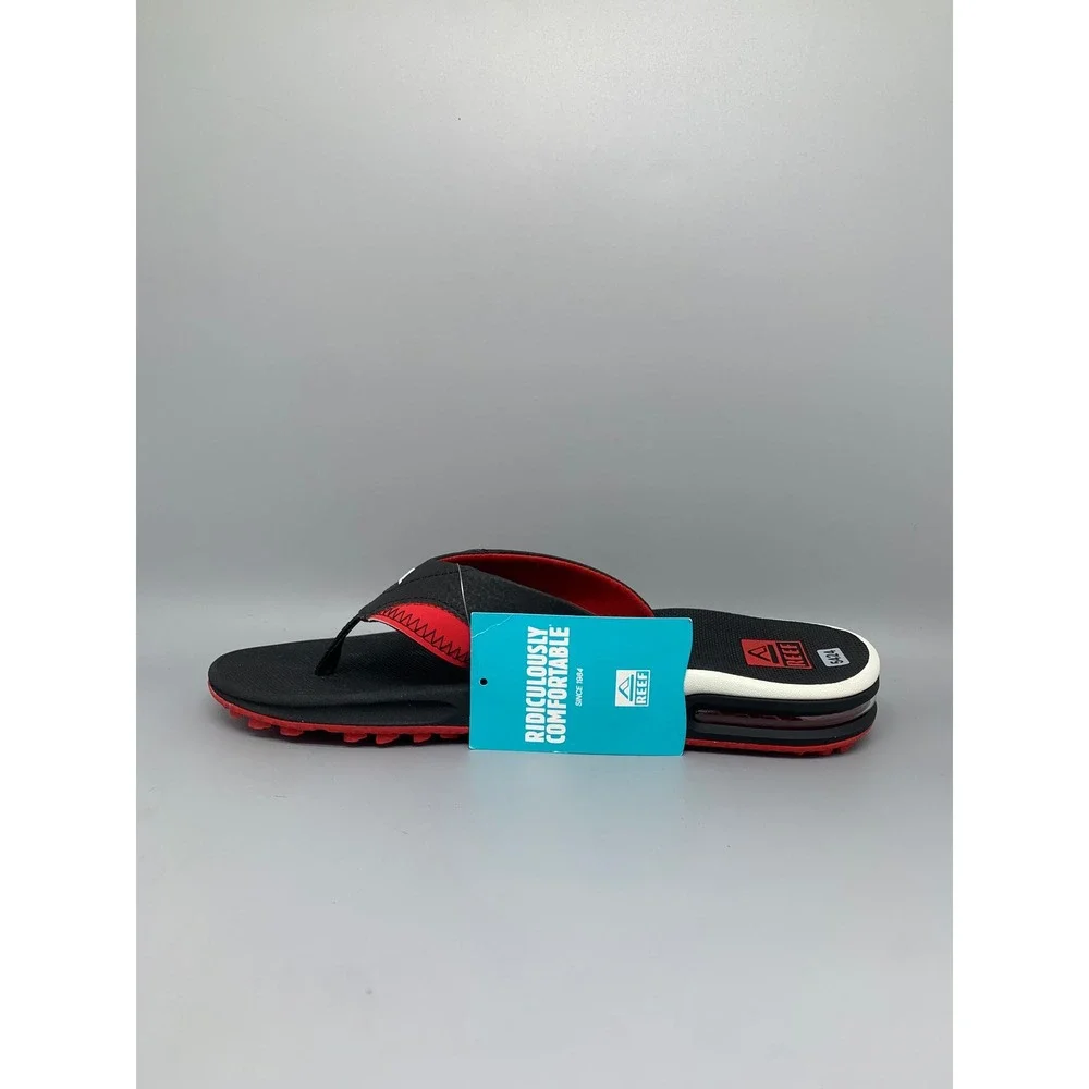 Reef Fanning Pregame Black Red Sandals CJ6403 Men's Sz 11